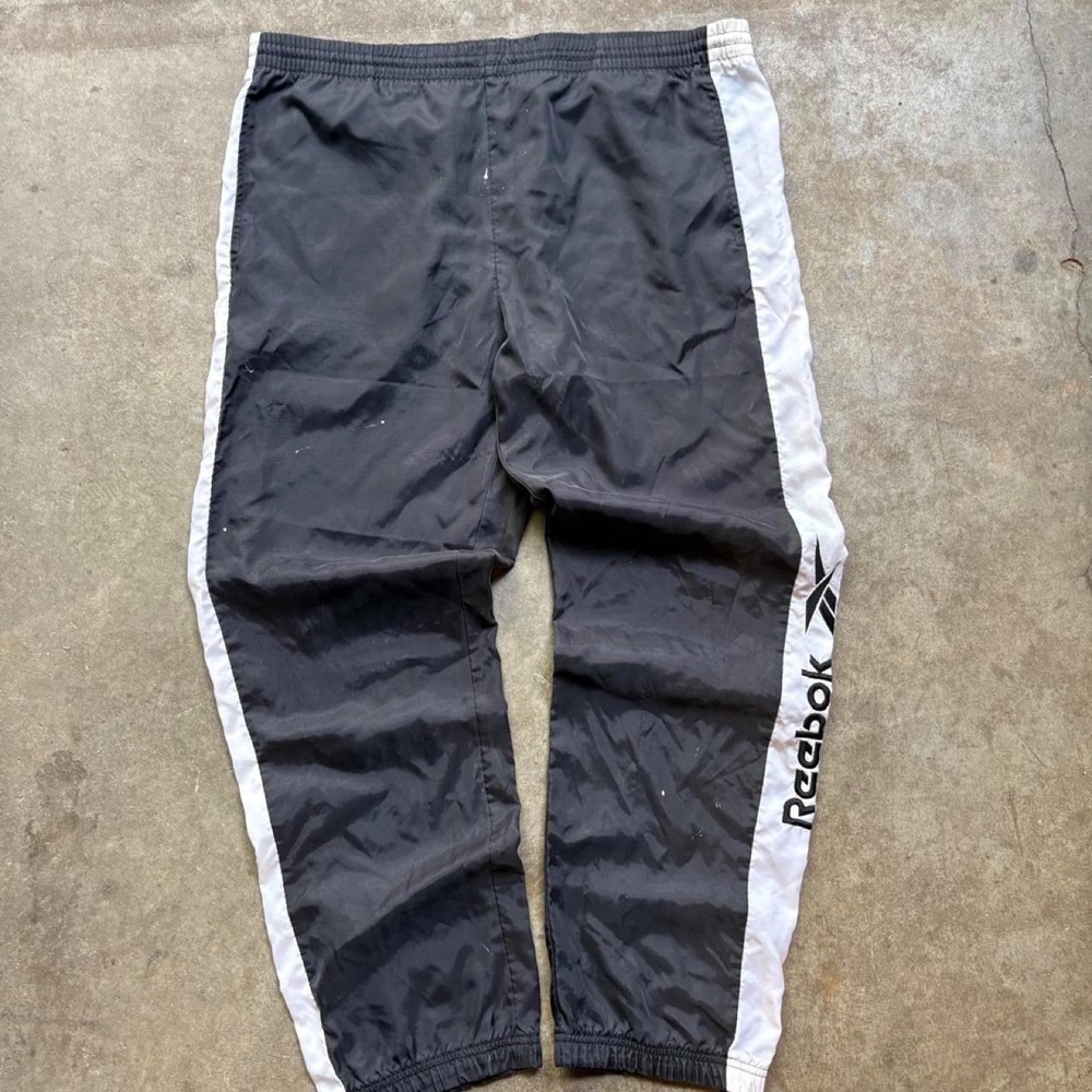 Vintage 90s Reebok black track pants Mens Size XL